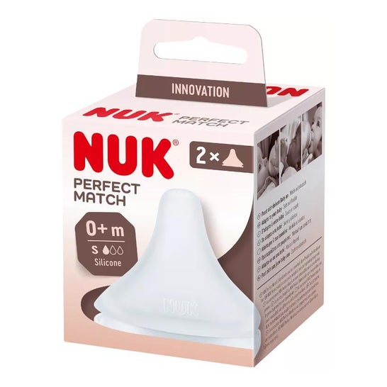 Nuk Perfect Match Tetina Silicona Anticólico Flujo S 2uds Nuk Perfect Match Tetina Silicona Anticólico Flujo S 2uds