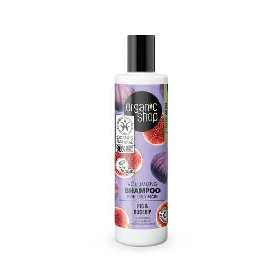 Organic Shop Volumizing Shampoo Oily Hair Fig & Rosehip 280ml