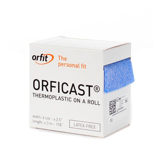Orfit Orficast Banda Circular Imonilización Dedos Azul 6cmx3m