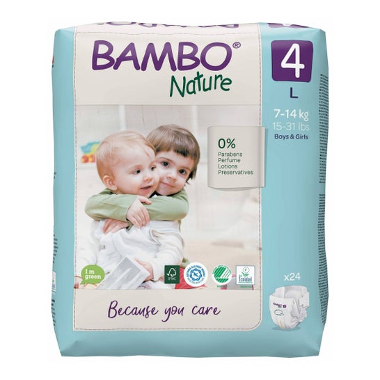 Bambo Nature Nappy Size 4 L 24 pcs
