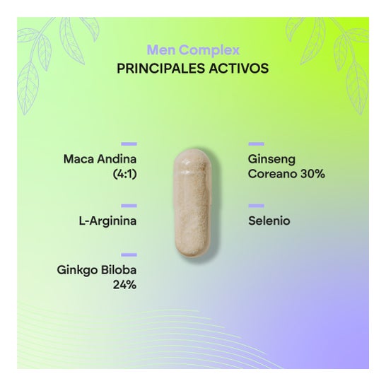 Nutralie Men Complex con Maca + Zinc Energizante 90caps