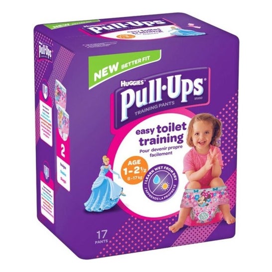 Huggies Pull-Ups Training Pants Age 1-2½ 8-17Kg Niñas 17uds PromoFarma