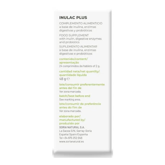 Soria Inulac Plus 24 Tablette Soria Inulac Plus 24 Tablette