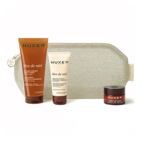 Nuxe Rêve de Miel Trío Nutritivo Cuerpo, Manos y Labios