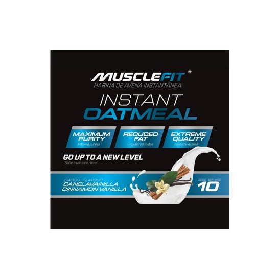 MuscleFit Harina de Avena Sabor Vainilla&Canela 1000 g