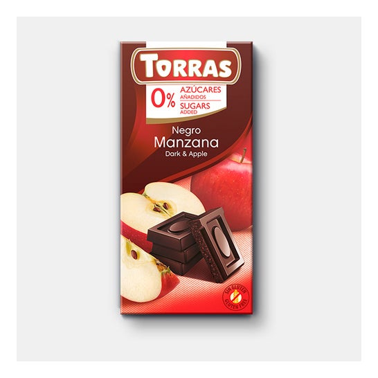 Torras Choco Black Apple S/G S/A 75g