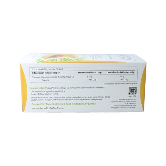 100% Natural Caricol Digestivo 20 Estuches Individuales