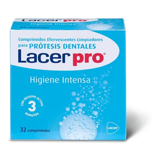 Histérico Vislumbrar viernes Lacer Protabs dental prosthesis cleaning tablets 32uts | PromoFarma