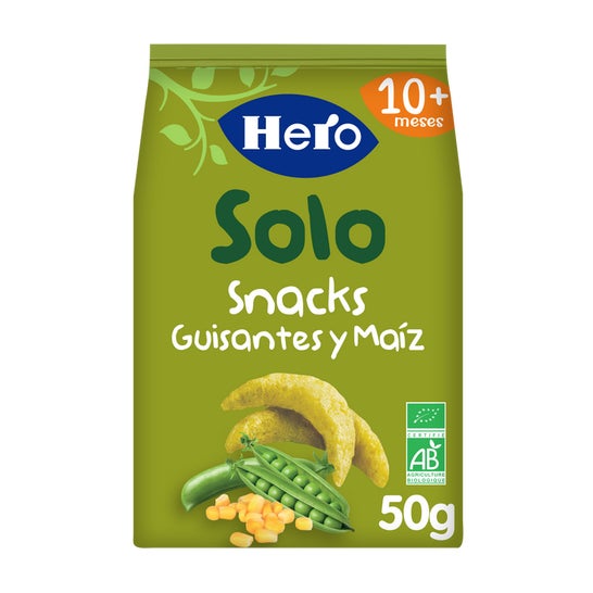 Hero Solo Snacks Guisantes y Maíz Eco 50gr