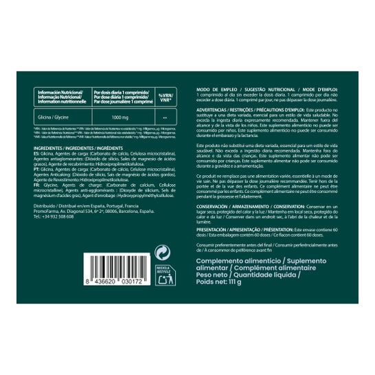 Expiry date under 6 months DocMorris Glycine 1000mg 60comp
