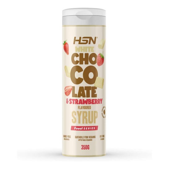 Hsn Syrop Czekoladowy Biały Truskawka Bez Cukru 350 g