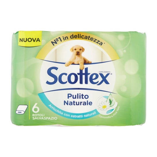 Scottex Handkerchiefs Natural Clean 4 Unità