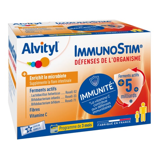 Immunostim Probiotique Prbiotique Vitamine C Poudre Buvable 30 Sachets