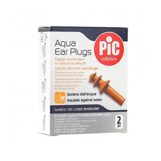 Pic Solution Aqua Ear Plugs Silicone Earplugs 2uts