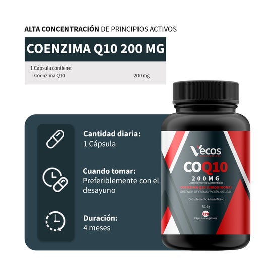 Vecos Nucoceutical Coenzima Q10 200 mg 120 caps