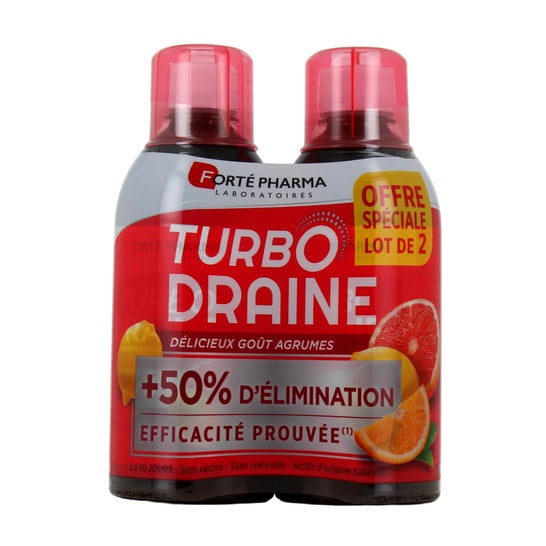 Turboslim Citrus Drainage Pack 2 X 500ml