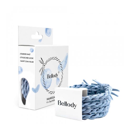 Bellody Original Hair Ties Seychelles Blue 4 Unità