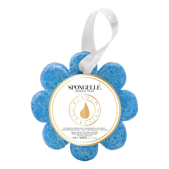 Spongellé Freesia Pear Daisy Flower Collection Esponja de Baño 85 gr