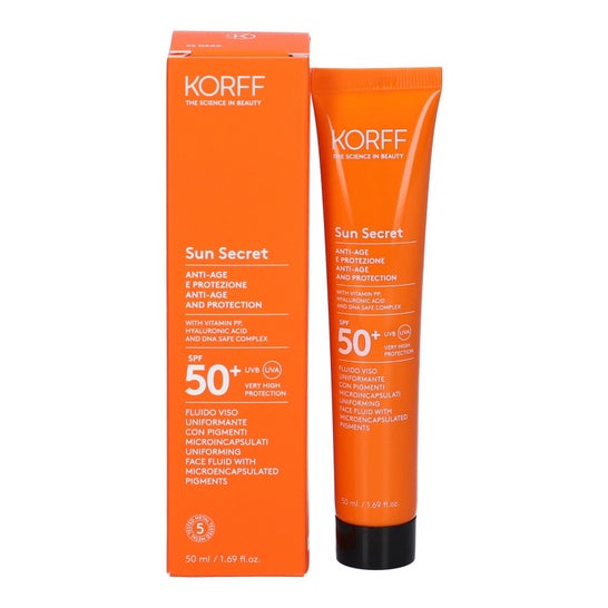 Korff Sun Secret Anti-Age and Protection Fluid 02 Dark Spf 50+ 50ml