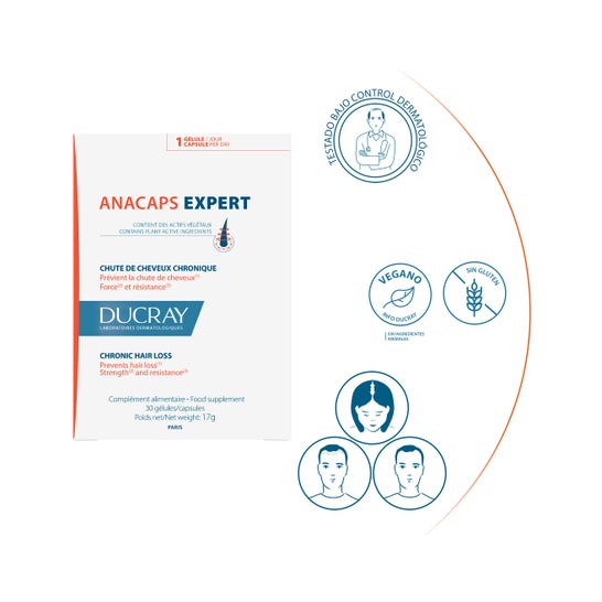 Ducray Anacaps Expert Caída del Cabello Crónica 30caps