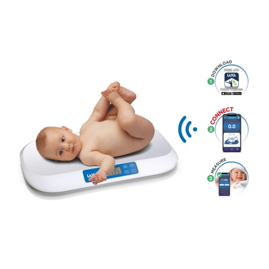 Laica Báscula de Bebé Bluetooth Ps7030 1ud