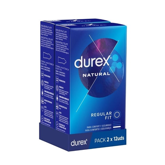 Durex Natural Plus 2x12uds