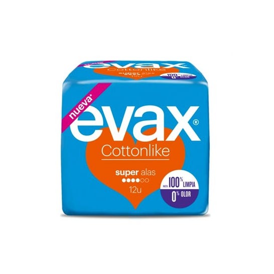 Evax Cotton Like Super con alas 12uds
