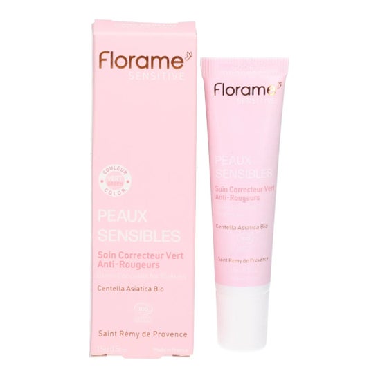 Florame Cuidado Corrector Verde Antienrojecimiento Bio 15 ml