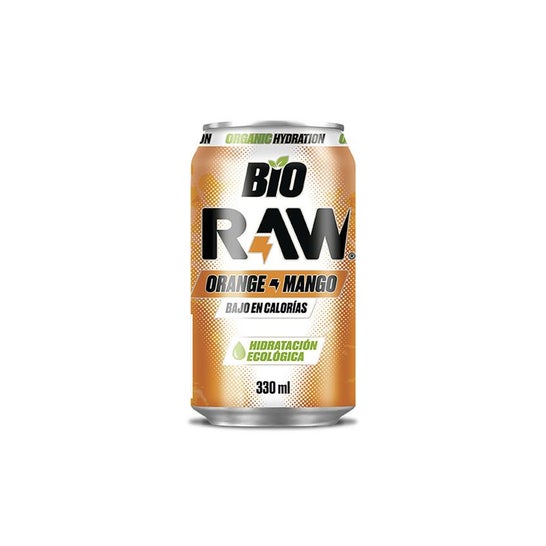 Raw Bebida Isotónica Naranja y Mango Bio 330ml
