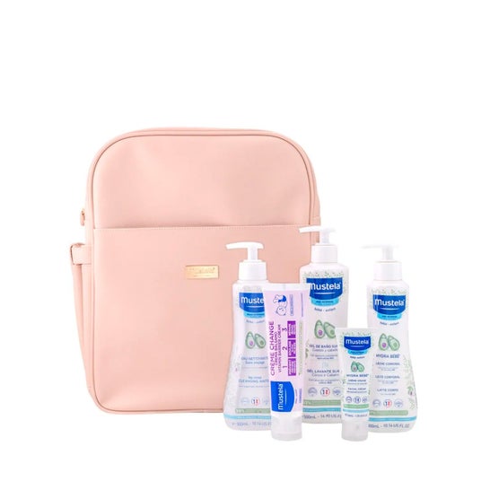 Mustela Pack Bebé Mochila Maternidad Rosa