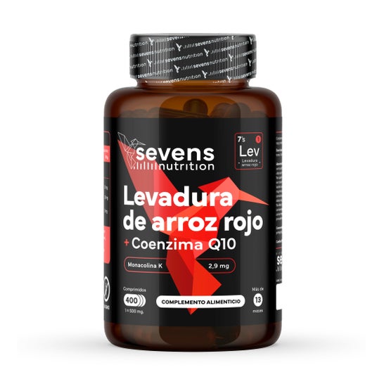 Sevens Nutrition Levadura Arroz Rojo con Monacolina K 2,9mg + Q10 400comp
