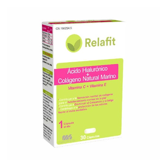 Relafit Colágeno Natural Marino + Ácido Hialurónico 30 cápsulas