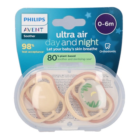 Philips Avent Ultra Air Tag- und Nachtlicht 0-6M Hellorange 2 Stk.