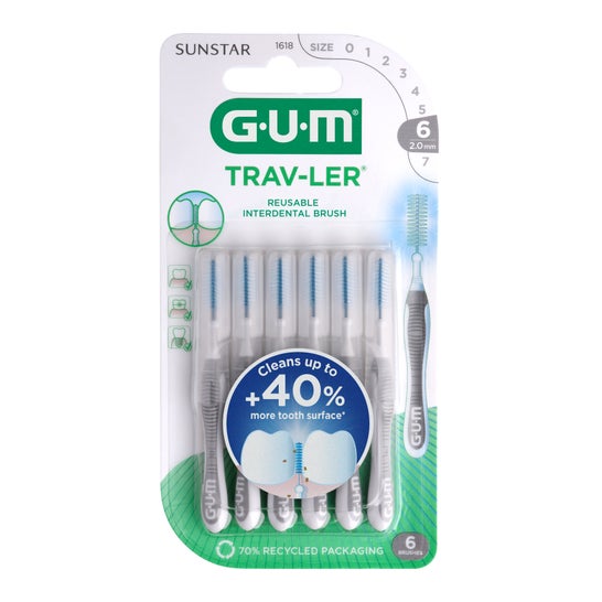 GUM Trav-Ler Interdental Brush  2.0mm 4uds