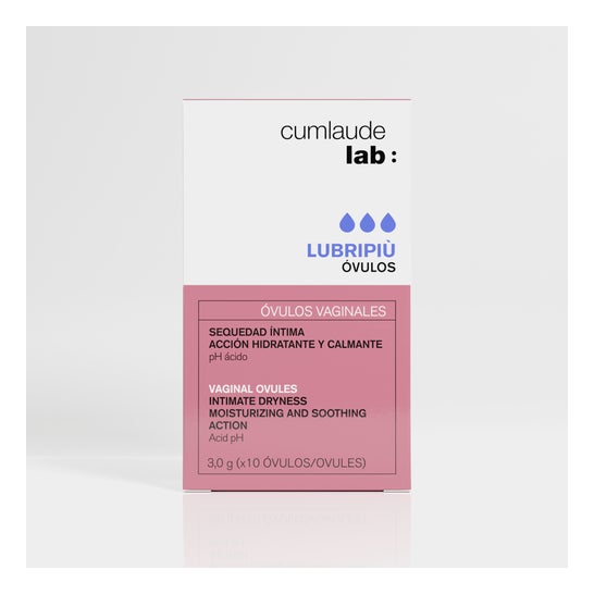 Cumlaude Lab Lubripiù Sequedad Íntima Óvulos Vaginales 10uds