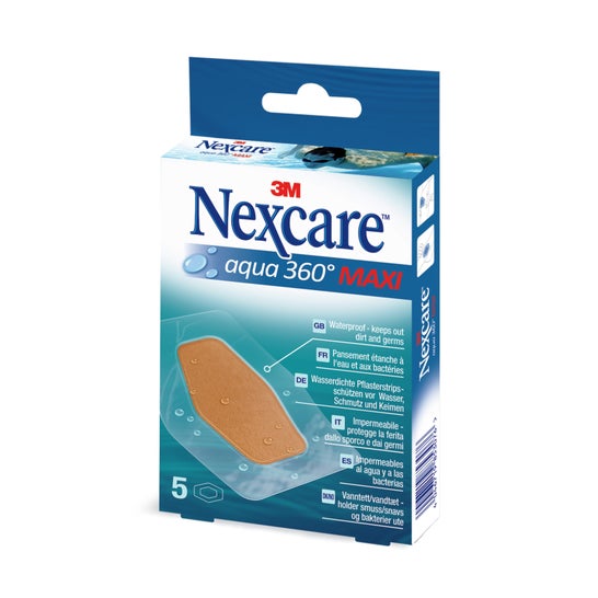 Nexcare® Aqua 360º 10x6mm maxi zelfklevende stroken 5uds