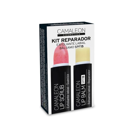 Camaleon Kit Lip Balm + Strawberry Lip Scrub 4g