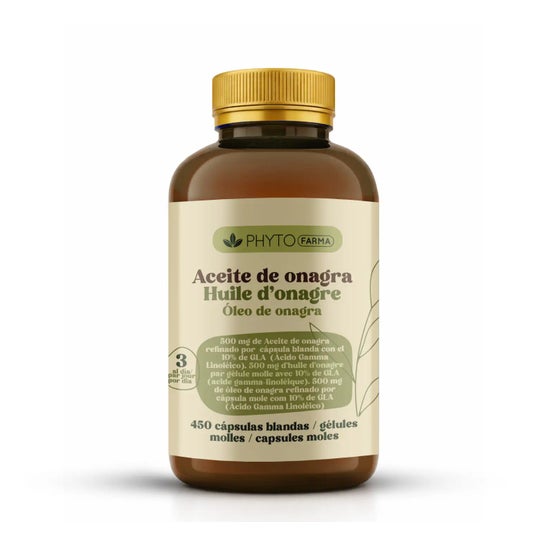 Phytofarma Aceite de Onagra 450 cápsulas blandas