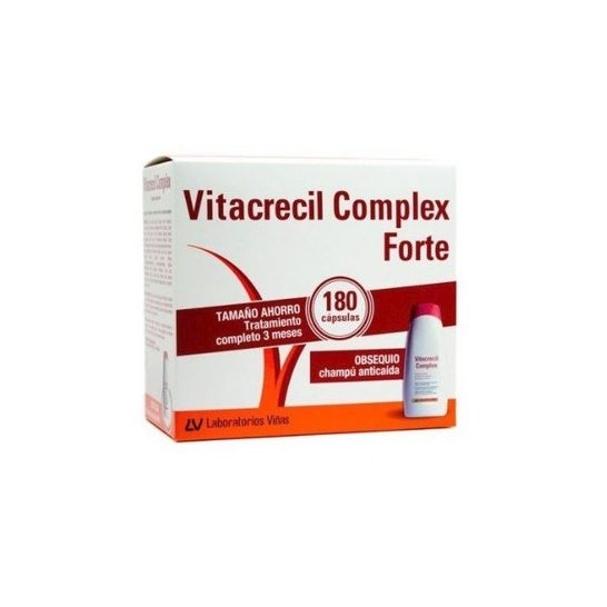 Vitacrecil Complex Forte Pack 180caps + Champú 1ud
