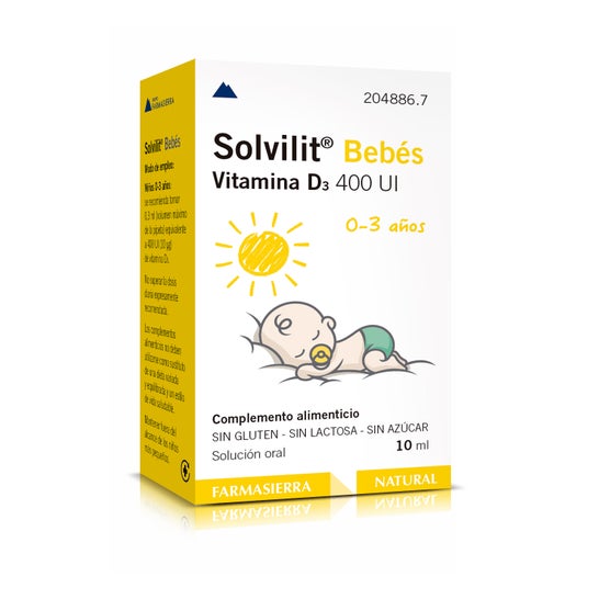 Farmasierra Solvilit Babyer Vitamin D3 400 10ml