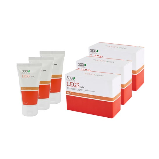 500Cosmetics Packs Legs Triple For Varicose Veins 60Caps+ Cream 75ml