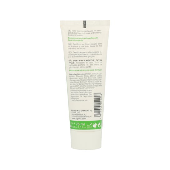 Logona Dentífrico Menta Extra Fresco 75 ml