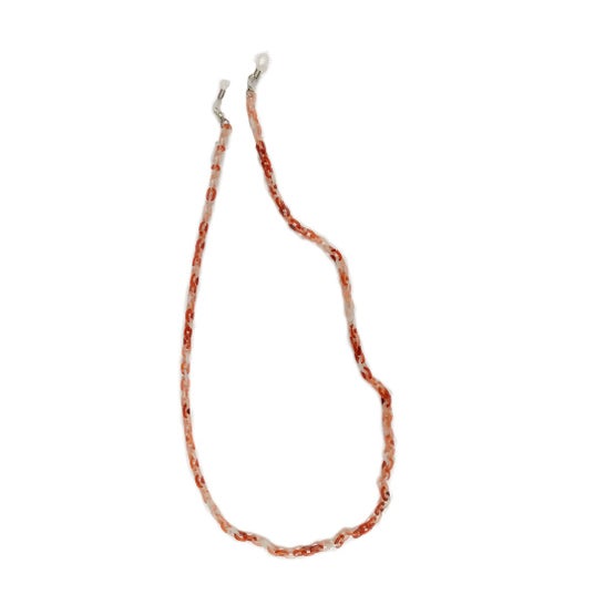 Farmamoda Gläser Halskette Kette Klein Farbe Terracotta 1pc