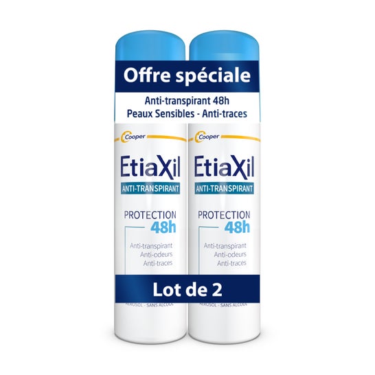 Etiaxil Desodorante Anti-transpirante Protection 48h Aerosol 2x150ml
