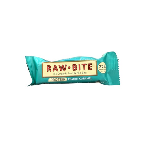 Rawbite Barrita Ecológica Proteína Cacahuete y Caramelo Salado 45 g