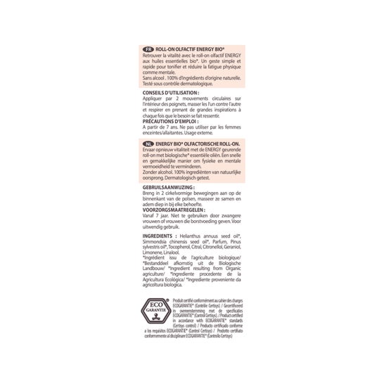 Pranarôm Aromaboost Energy Roll-On Bio 5ml