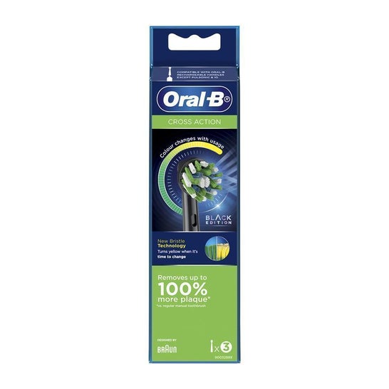 Oral-B Cross Action Power Refill Eb50 Black 3uds
