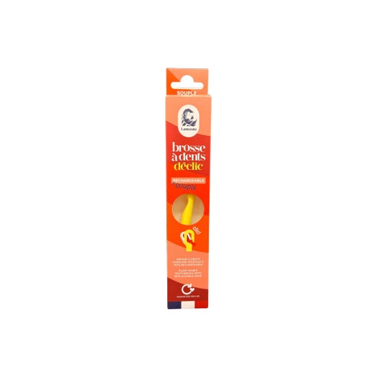 Lamazuna Cepillo de Dientes Suave Amarillo Pastel 1 ud