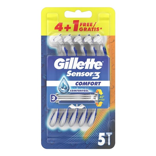Gillette Rasoir Sensor3 Jetable 5uds