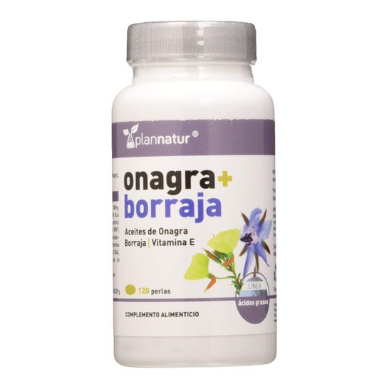 Plannatur Onagra + Borraja + Vitamina E 500mg 120caps